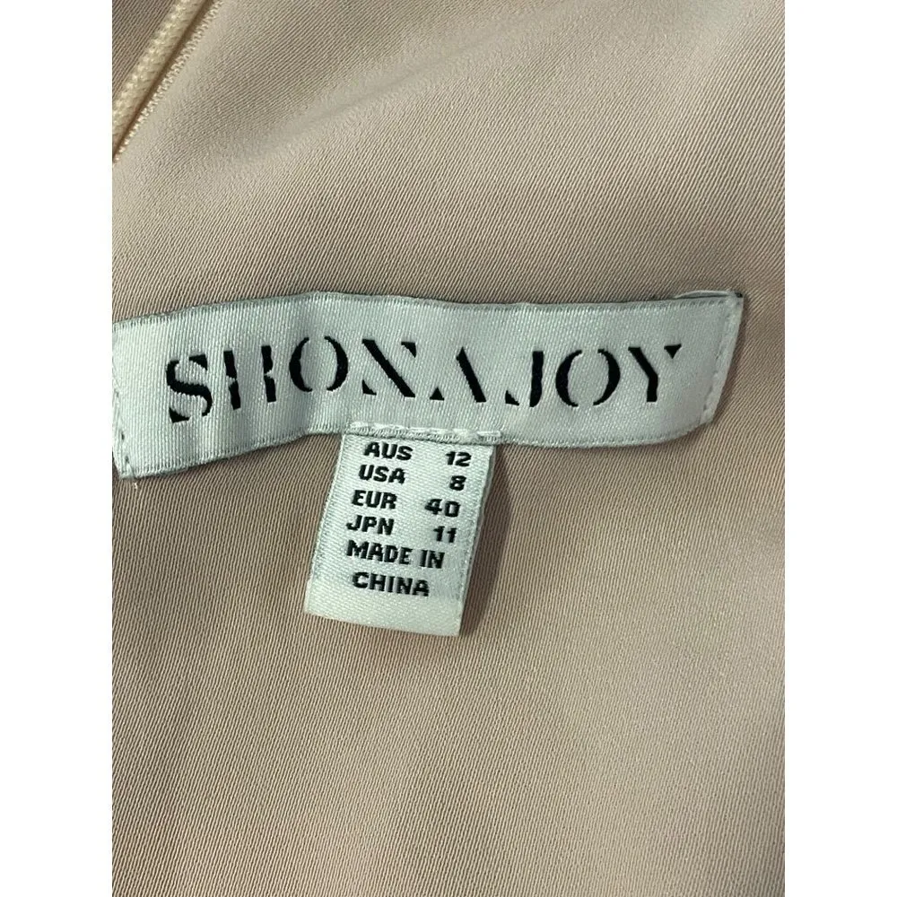 Shona Joy Core High Neck Dress Pink Womens Size 8 - Image 11