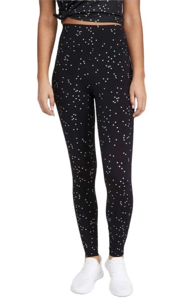 Spiritual Gangster Night Sky Star Celestial High Waisted Leggings Black S - Image 12