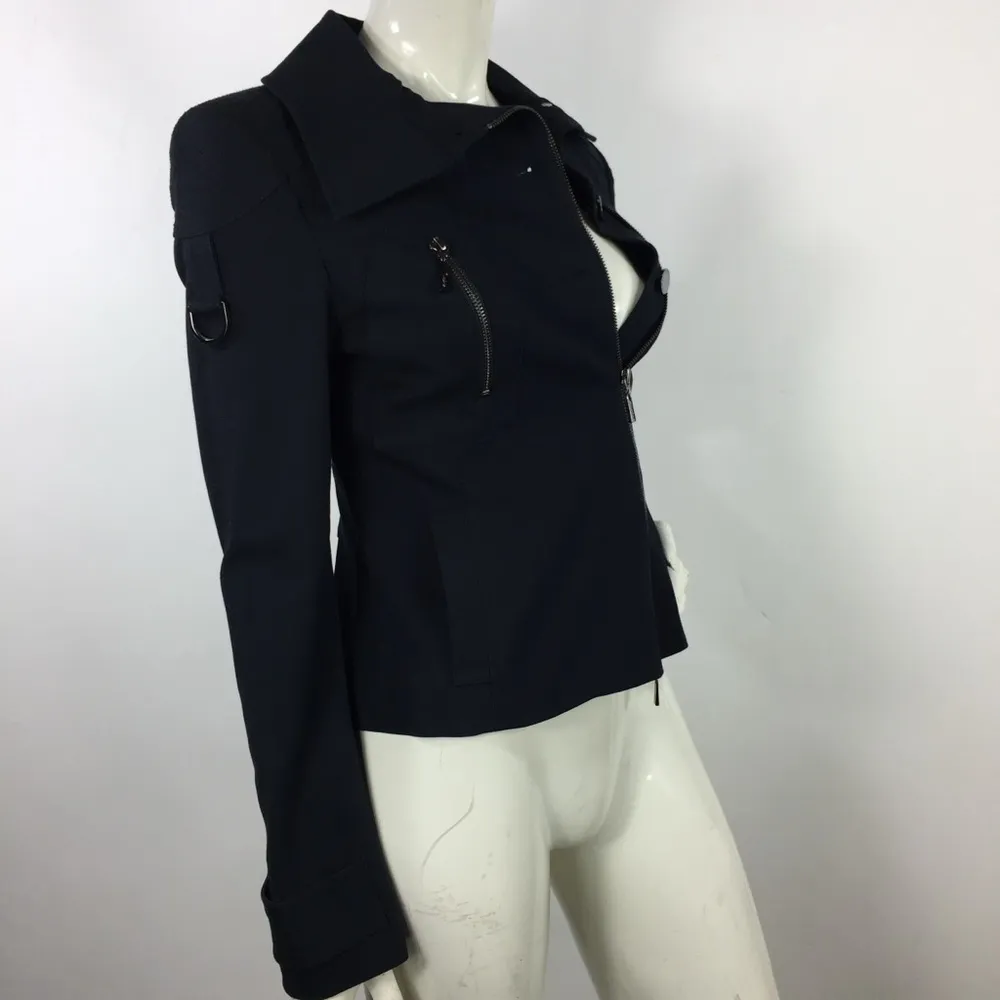 Guess by Marciano Asymmetrical Jacket Navy Size 6 - Image 7