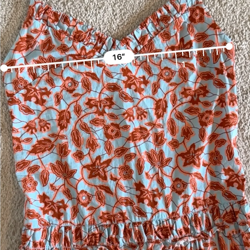 Derek Lam Floral V Neck Midi Dress Womens Size S‎ - Image 8