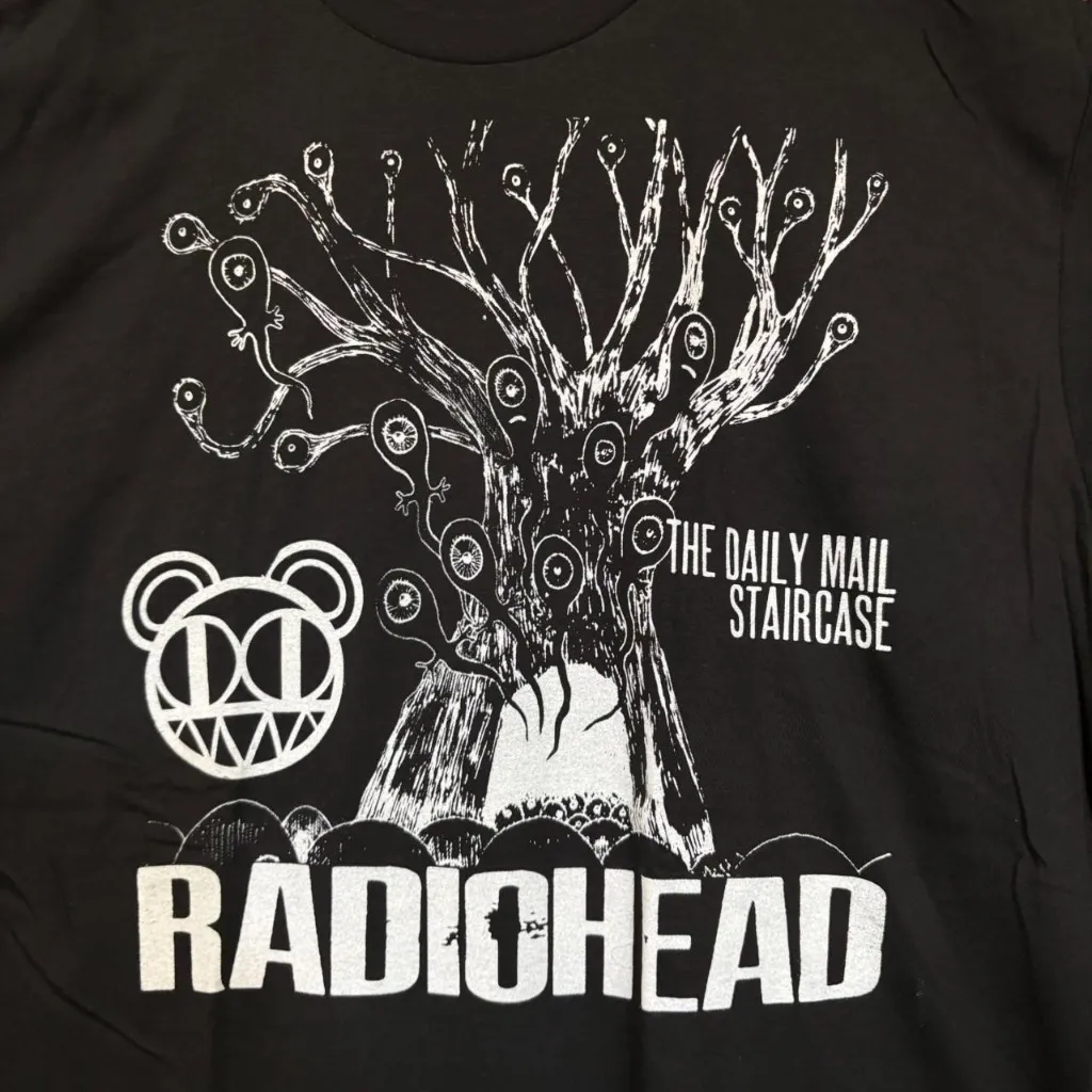Radiohead The Daily Mail Staircase Album Rock Band T-Shirt L - Image 2