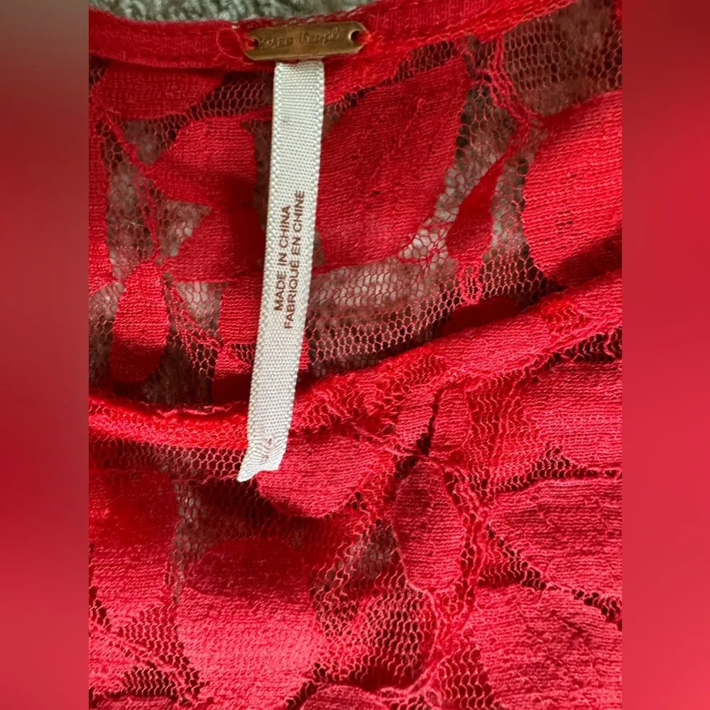 Free People Floral Mesh Lace Dress - Image 8