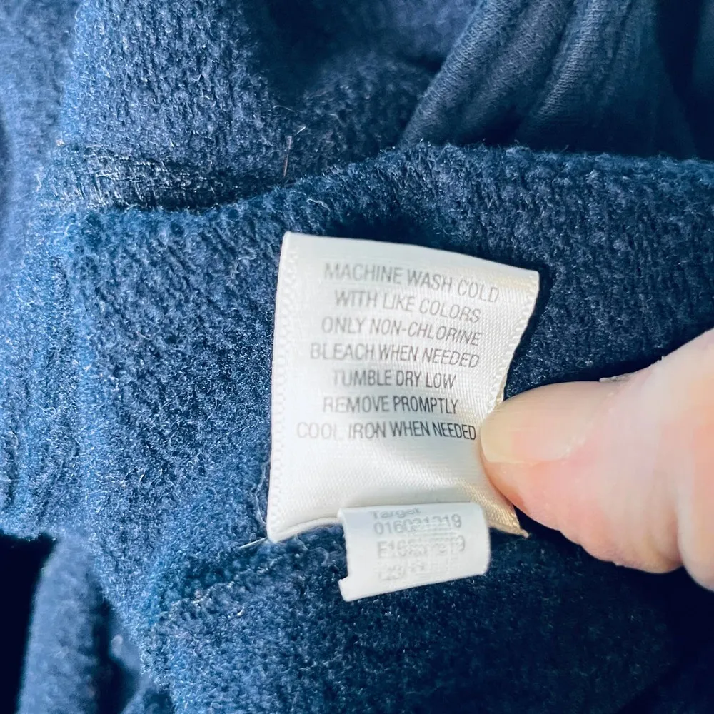 Converse  Jacket Navy Military Peplum Blazer L - Image 7