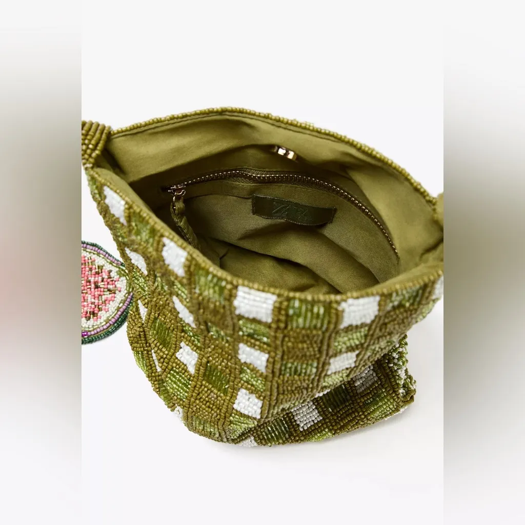 Zara FANTASY BEADED MINI BUCKET BAG - Image 3