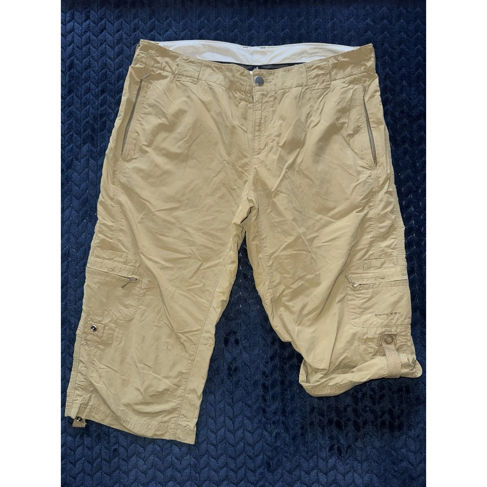 Columbia Women's Titanium Cargo Capri‎ Beige Pockets Hiking Outdoors Sz 10 - Image 2