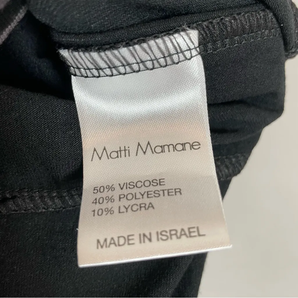 Matti Mamane Switch Duster Top Lagenlook Black Striped‎ Size 3 Sleeveless Artsy - Image 3