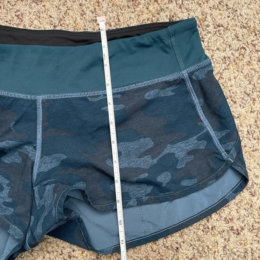 Lululemon Run Speed Short Heathered Texture Lotus Camo Oil Slick Blue Alberta Lk - Image 7