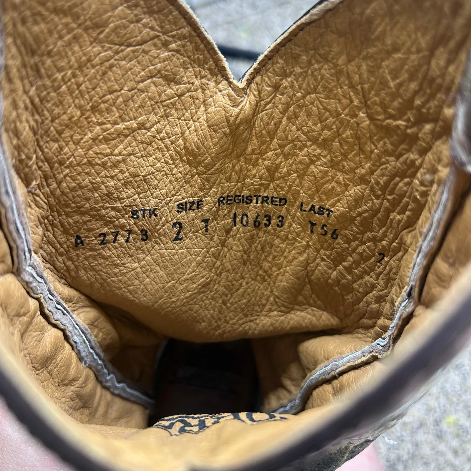 Corral Teens Brown Crater Embroidered Western Boots Square Toe Size 2 - Image 10