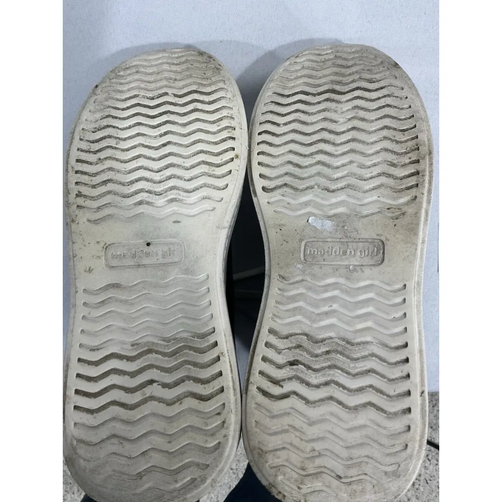 Womans Madden Girl Chuckl 7 Black Platform Wedge High Top Lace Up Sneakers - Image 8