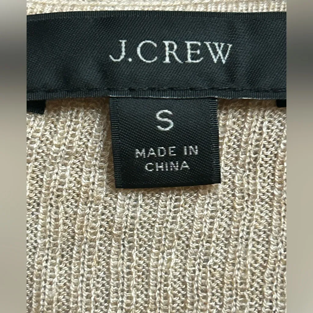 J. Crew Silk-blend ruffle tie-front sweater-top - Image 3