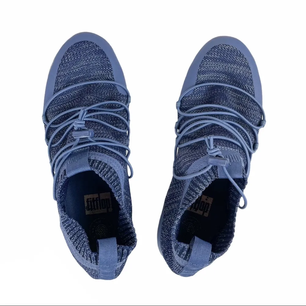 Fitflop Uberknit Ghillie Slip On Sz 8.5 Casual Athletic Shoe Blue Purple - Image 2