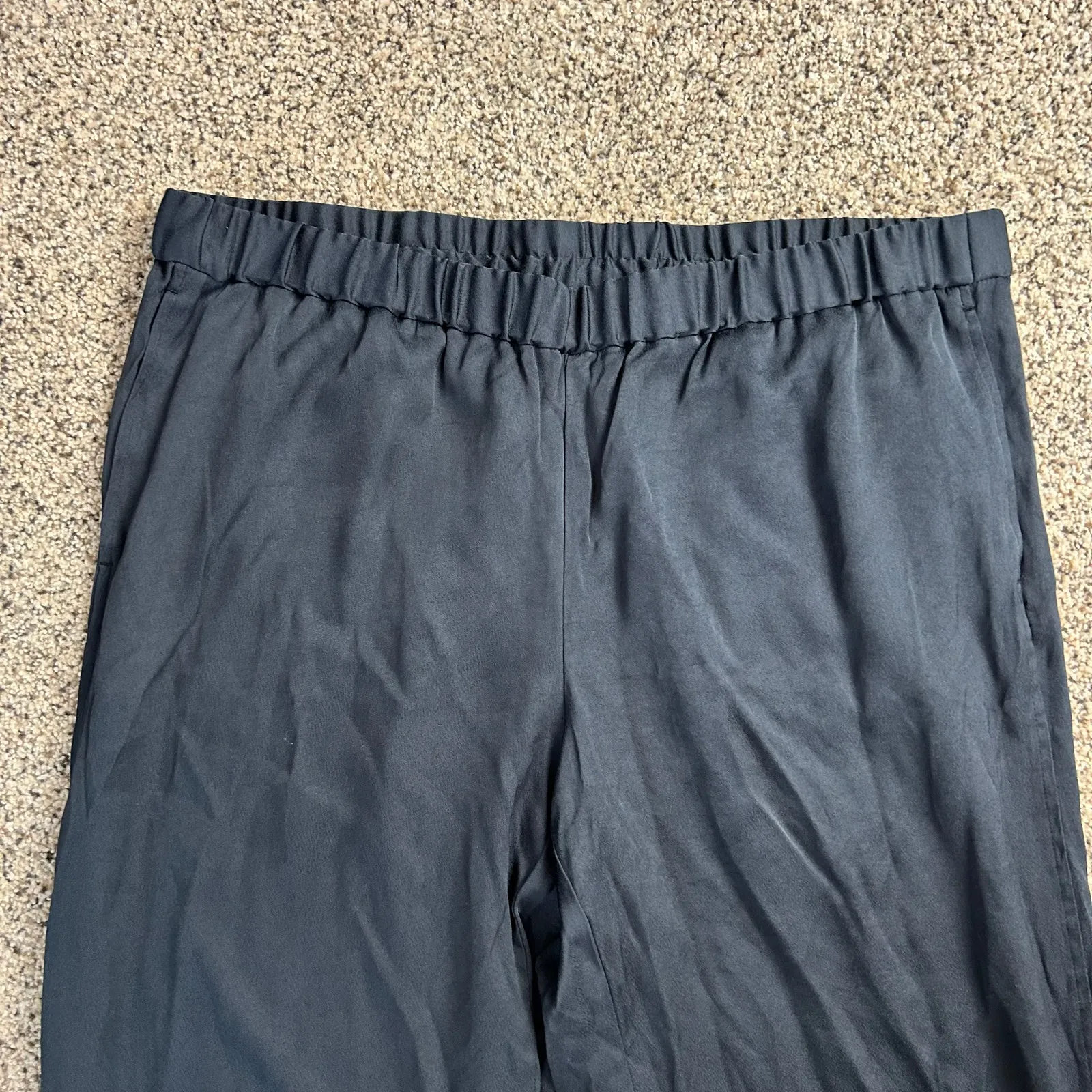 J Jill Wide Leg Pull On Pants Size XL Petite Dark Gray - Image 4