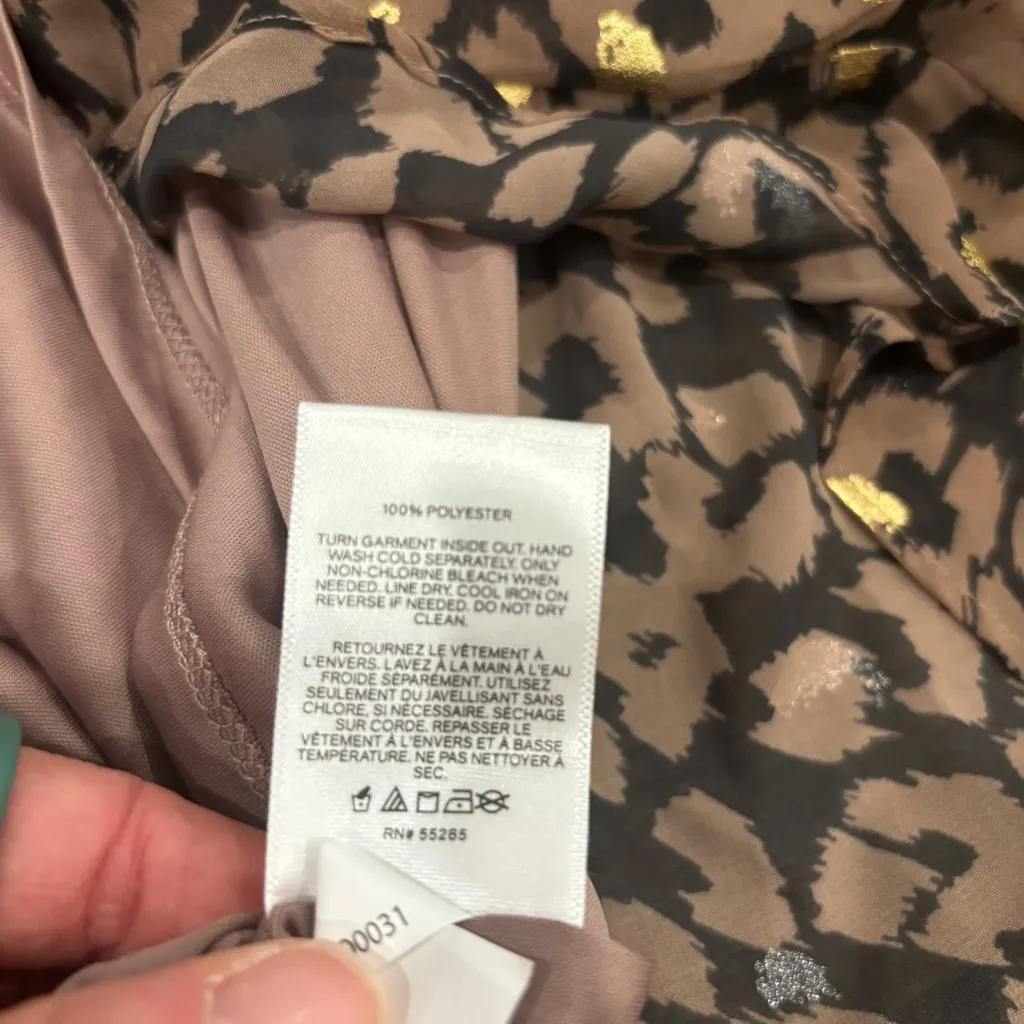 Express Animal Print Maxi Dress with Hi-Low Hemline – Women’s Small Boho Chic - Image 8