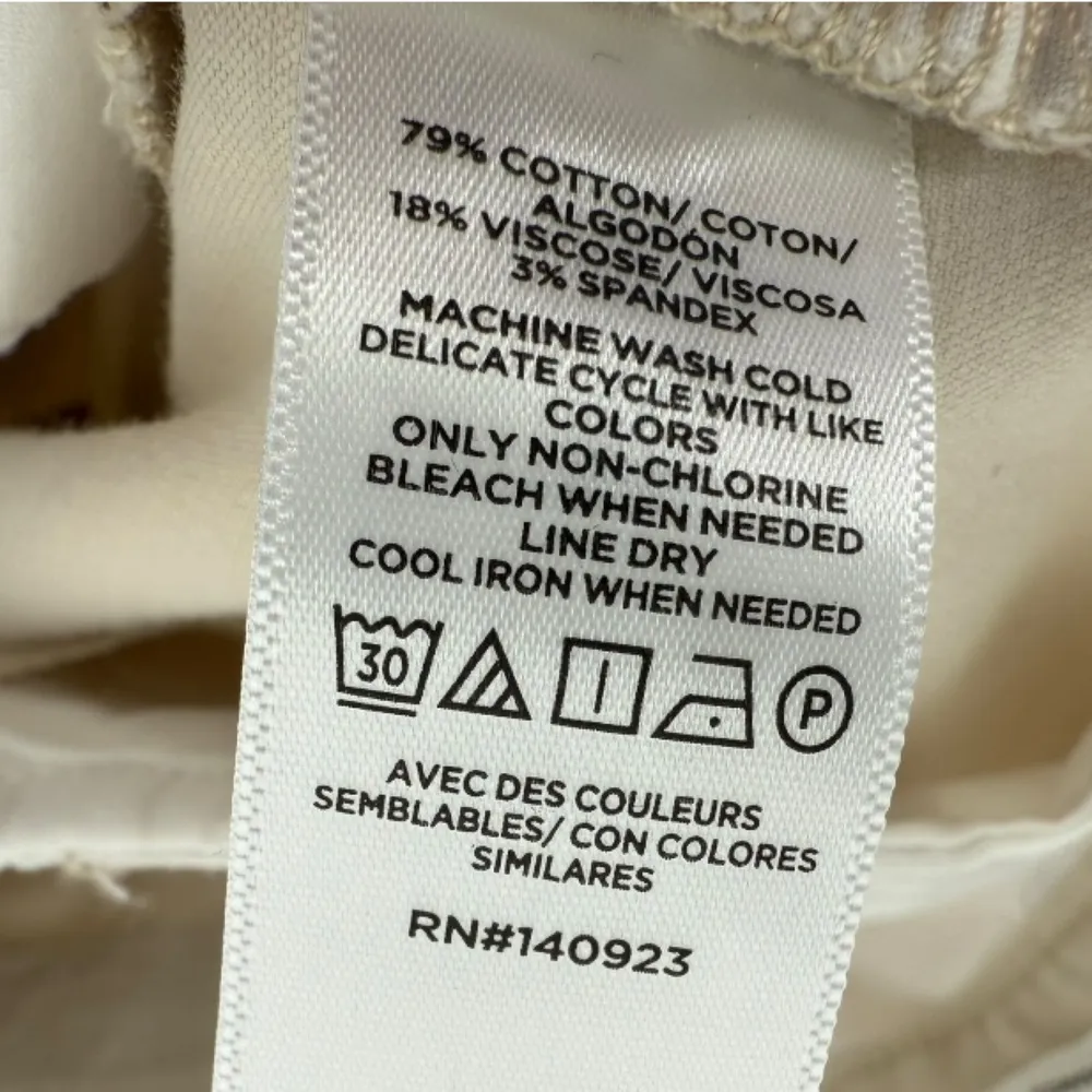 NWT LOFT Women’s 2023 Mid Rise Skinny Ankle Pants Light‎ Khaki Size 4 Preppy - Image 11