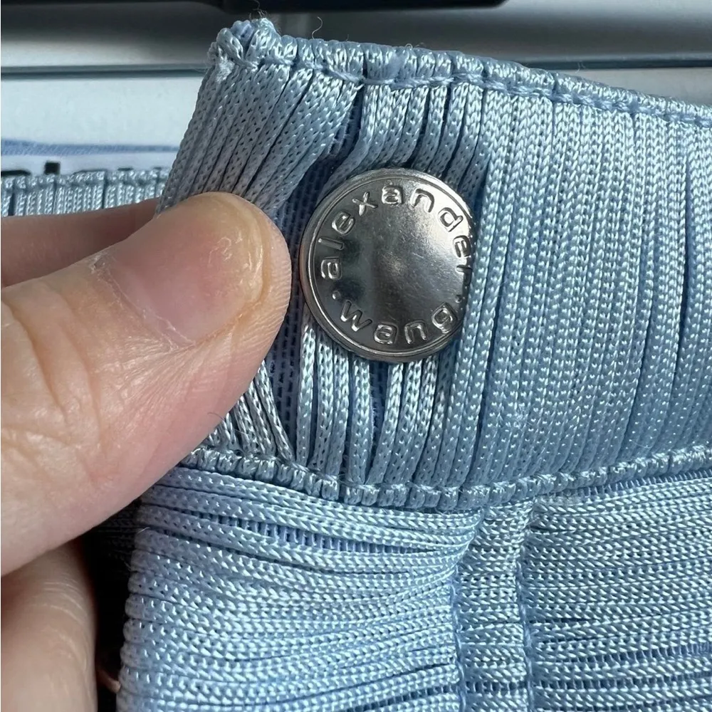 Authentic NEW with tag Alexander Wang light blue mesh form-fitting pants - Image 4