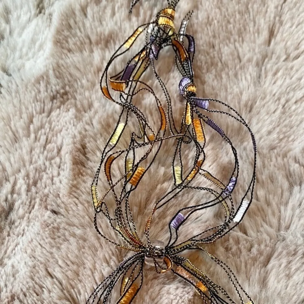Unique Thread Multicolored Delicate Neckla… Tan - Image 5