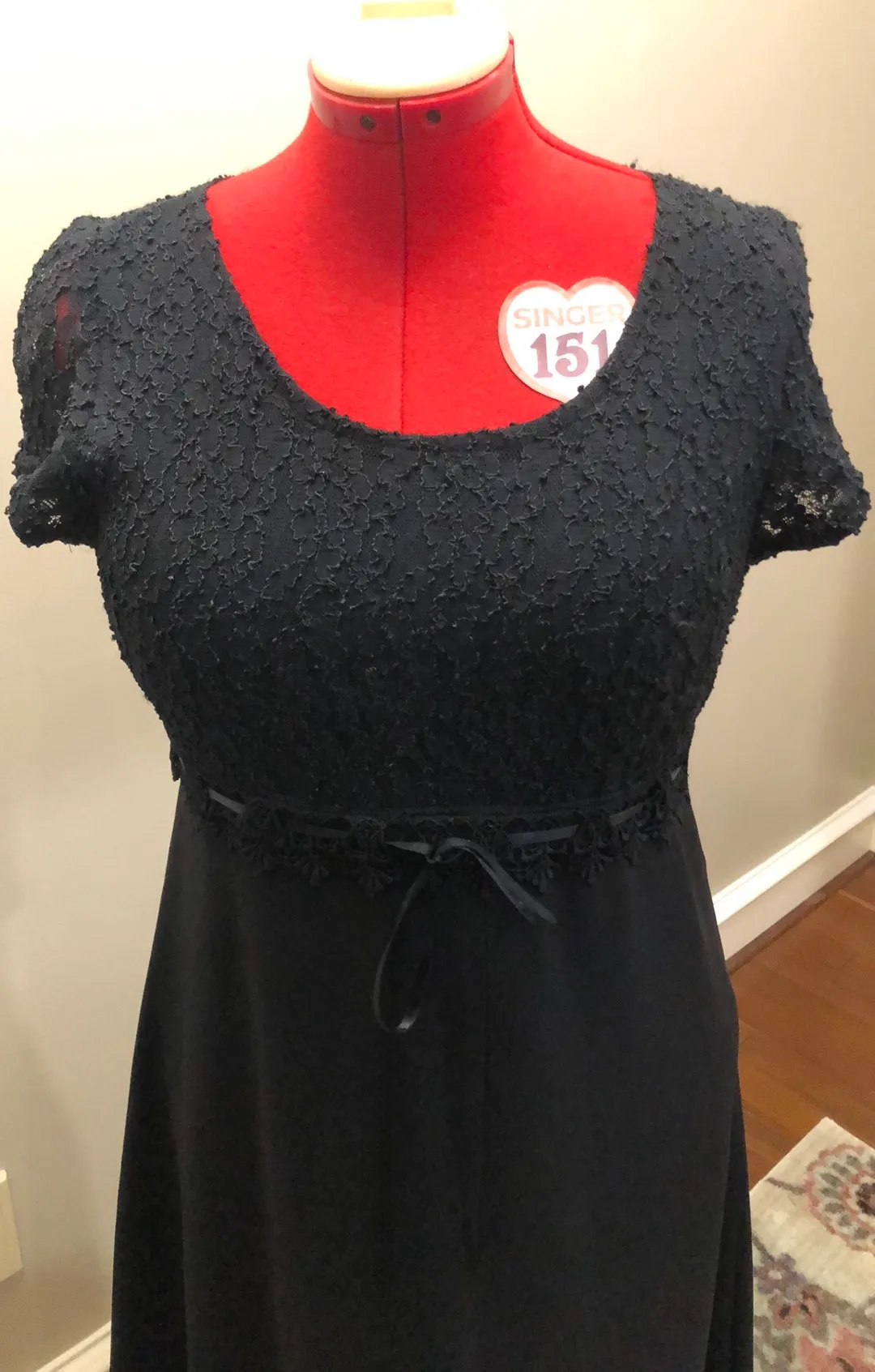 Vintage Black Formal Dress Size XL - Image 4