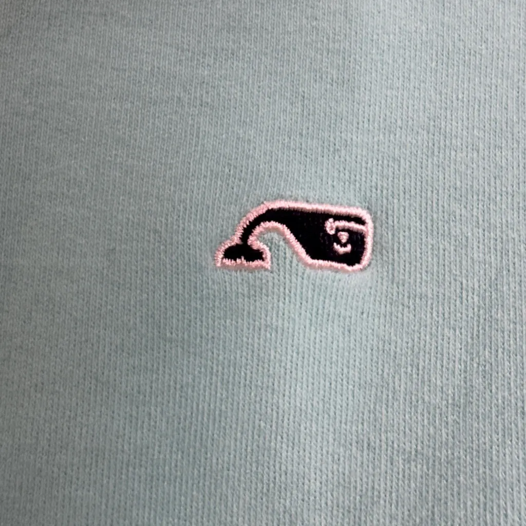 Vineyard Vines  Aqua Pullover with Pink Lining - Image 2