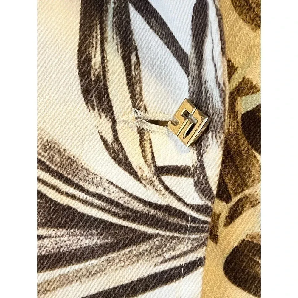 St. John's Sport Marie Gray Bamboo and gold chain S Blazer - Image 4