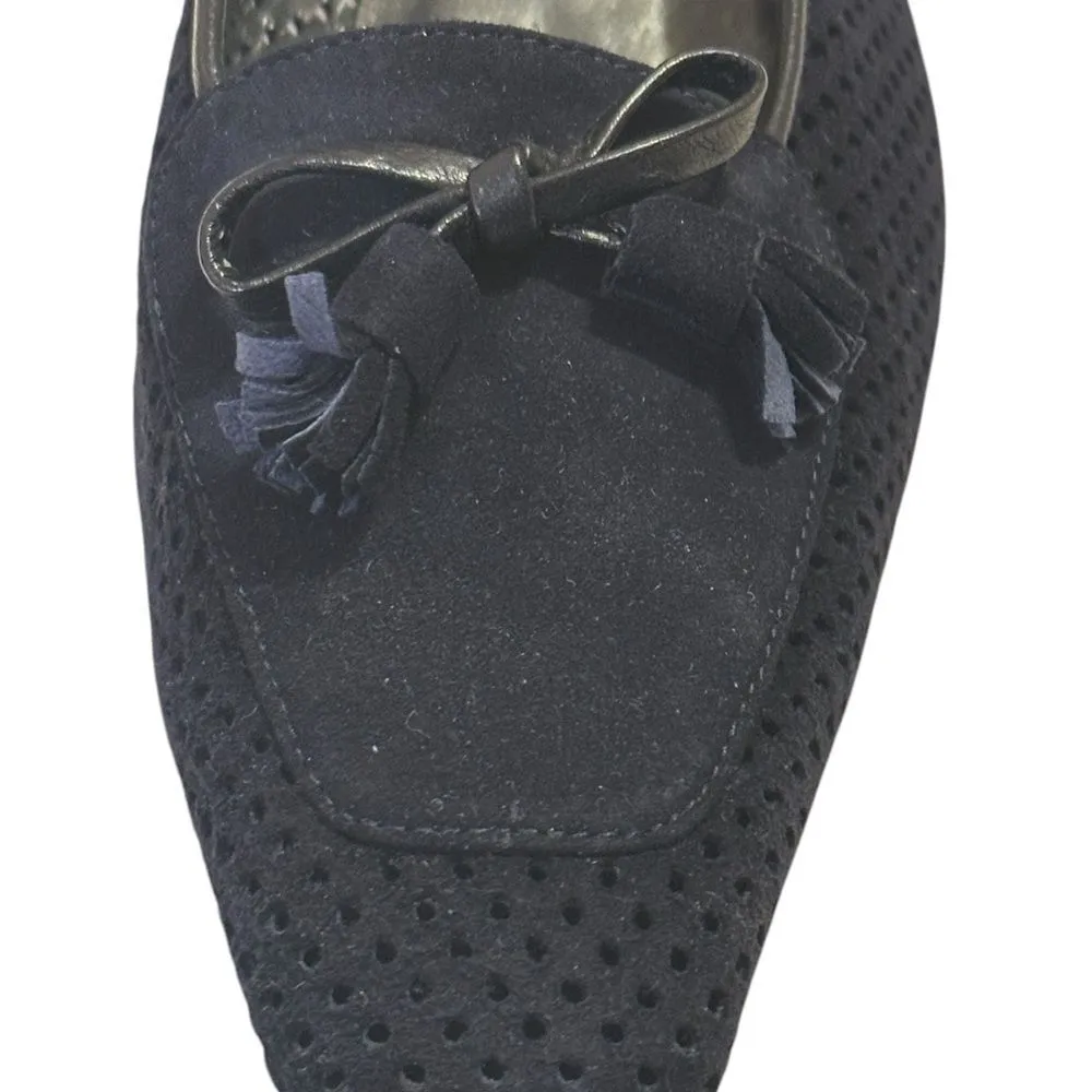 Stuart Weitzman Black Suede Kitten Hill Pumps Size 8 Nwot - Image 12