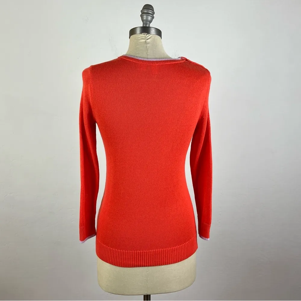 Anthropologie  Moth Orange Knit Sweater - Image 6