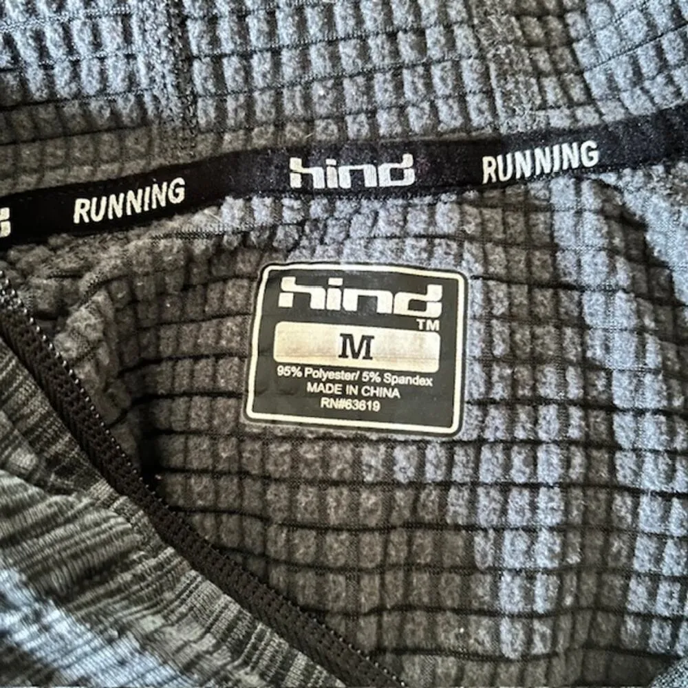 Hind Heather Gray Full Zip Running/Jogging Hoodie, size medium - Image 5