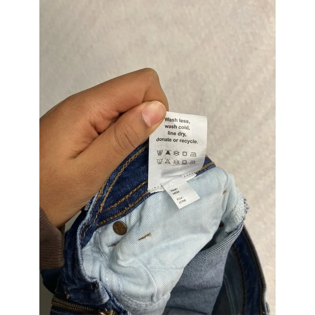 Reformation Jeans Julianna Zip Mid Rise Straight Leg Jeans 26 Organic Cotton - Image 4