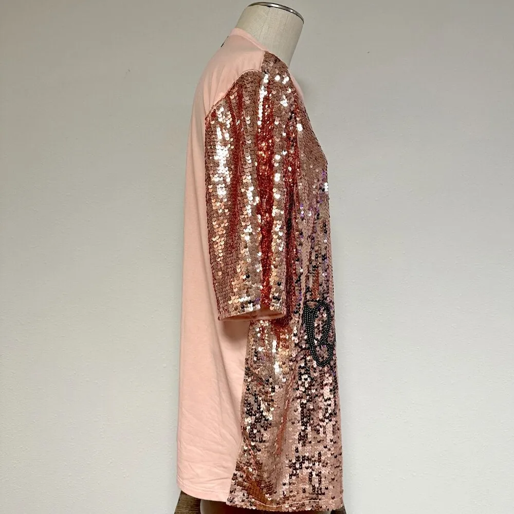 *NEW* Birthday Sequin Dress Pink Size undefined - Image 6