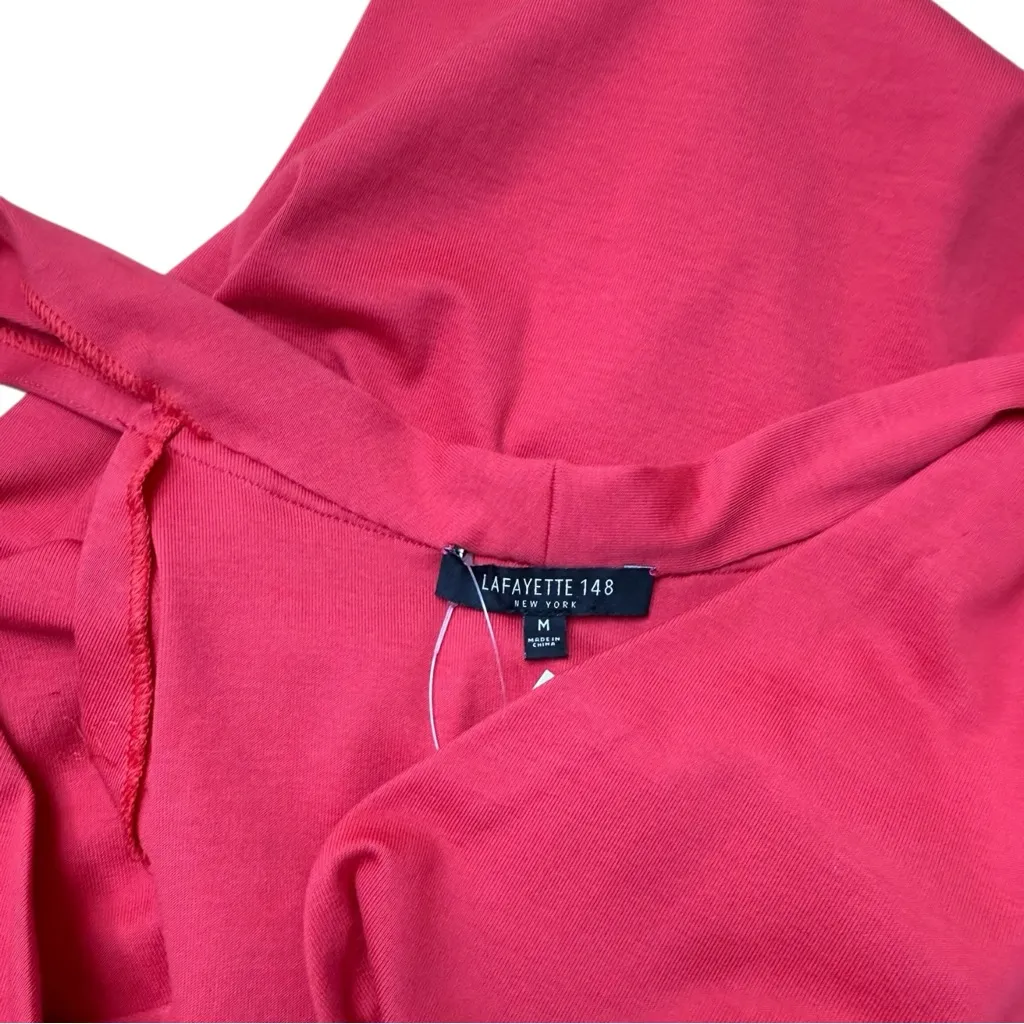 Lafayette 148 New York Red Wrap Top Size M - Image 5