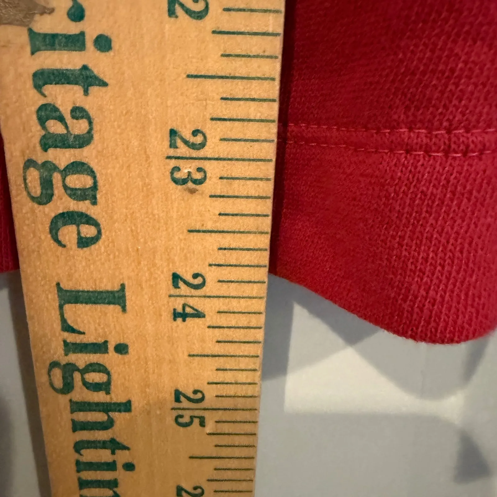 Old Navy Ruffle Sleeve Sweatshirt Women's Large Red Preppy Classic Feminine NWT - Image 9