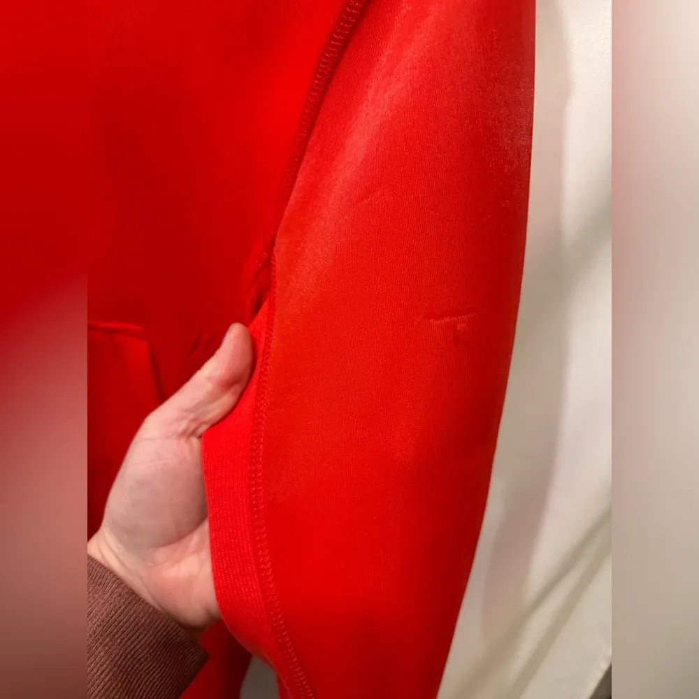 Helmut Lang Red Lava Scuba Hoodie XS Women’s -flawed see photo’s - Image 5