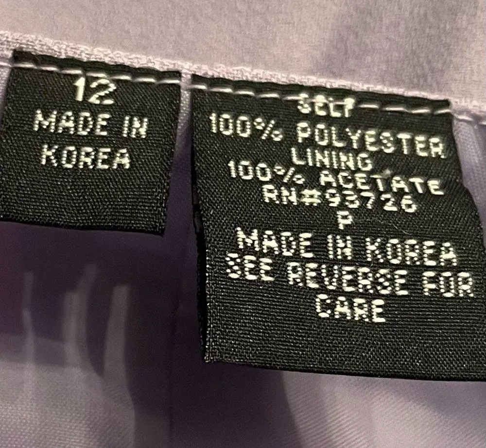 Moshita Couture lavender skirt suit, size 12 - Image 2