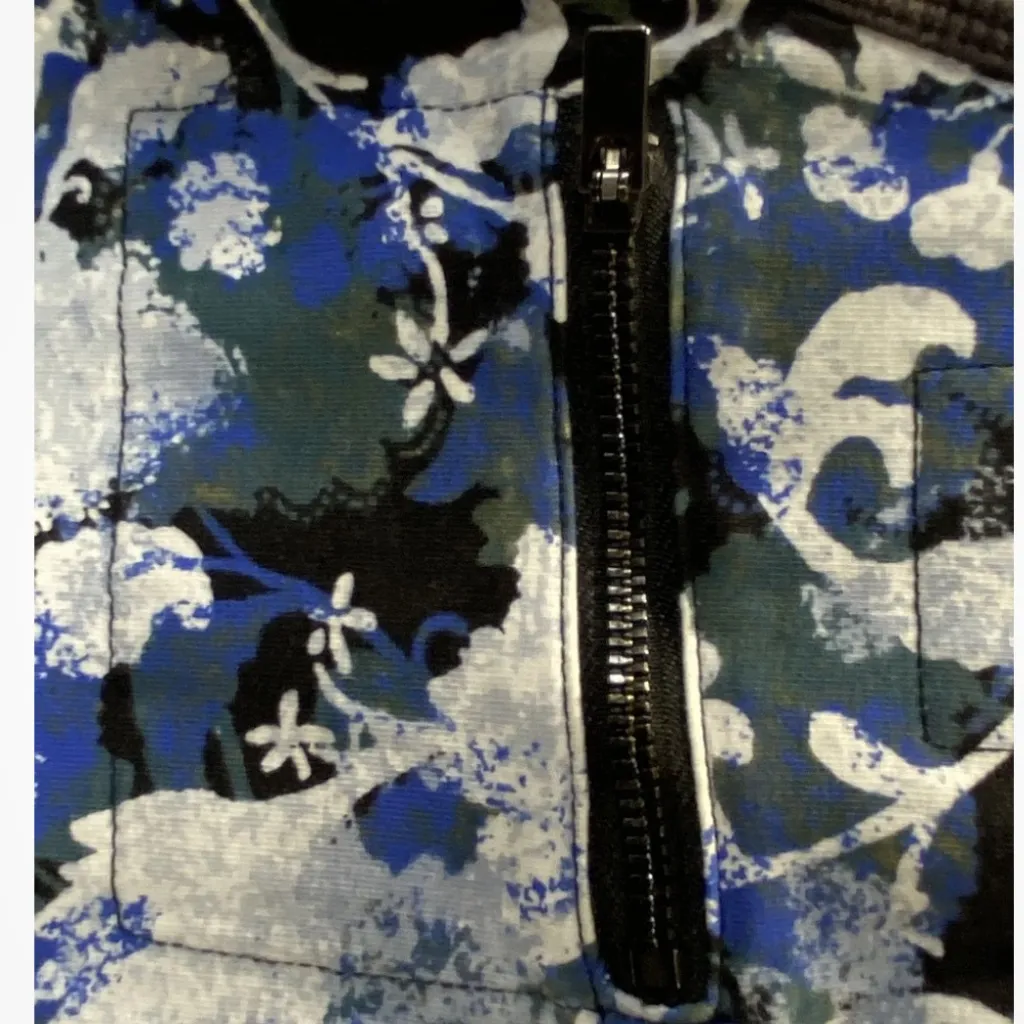 FP Movement by Free People Hot Shot Tee Romper in Forest Floral Blue Combo Sz M Size M - Image 10