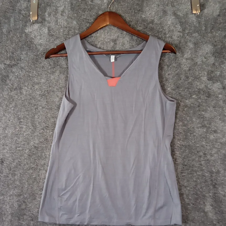 Ibex Made In The USA Tank Top Merino Wool Blend Running Gym Womens Gray Size L - Image 3