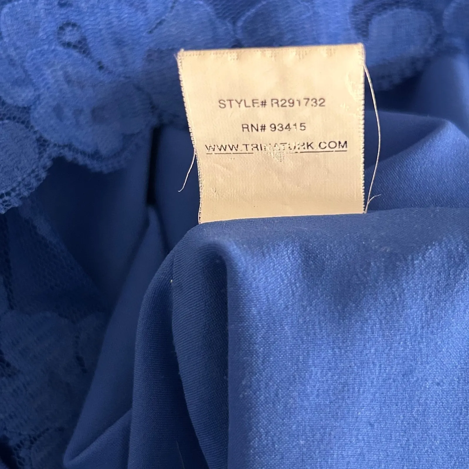 Trina Turk Fit And Flare Party Dress Blue 4 - Image 10