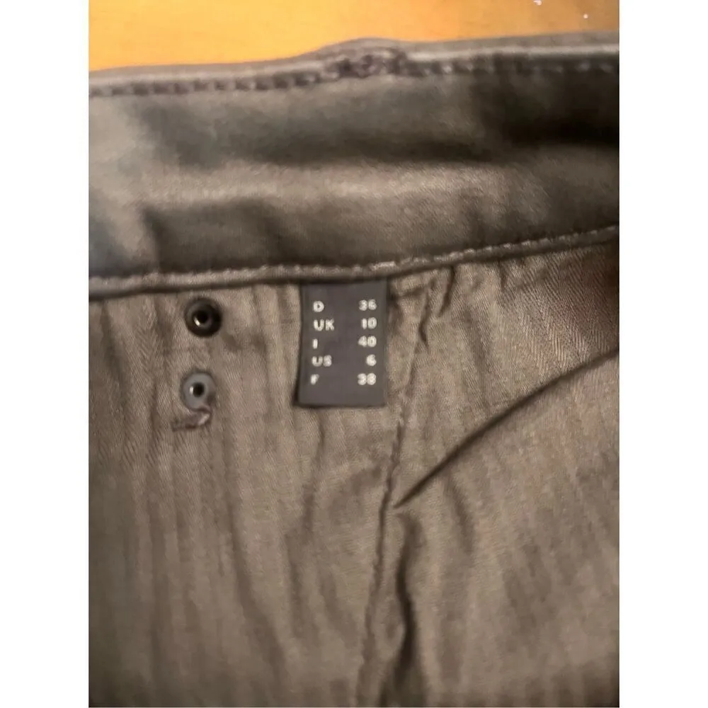 Esprit Womens Pants Size 6 Gray Skinny Leg Zip Ankle(3705) - Image 6