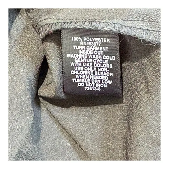 Ryegrass Blouse Ruffle Mock Neck Long Sleeve‎ Gold Dot Black Women Plus Size XXL - Image 8