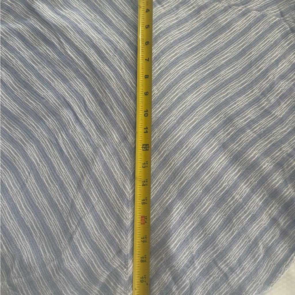 Free People Blue and White Striped Blouse - Image 8