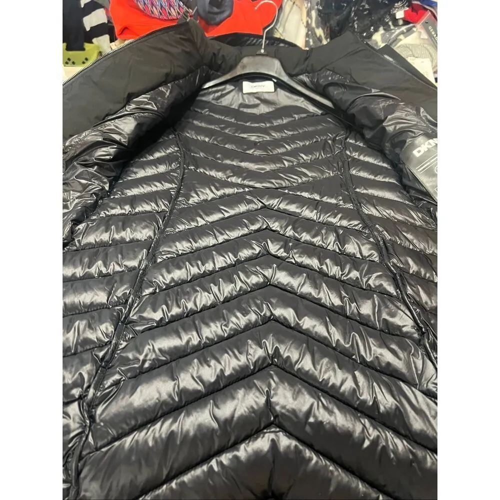 Dkny Bib Puffer Coat Black Sz S NWT - Image 8
