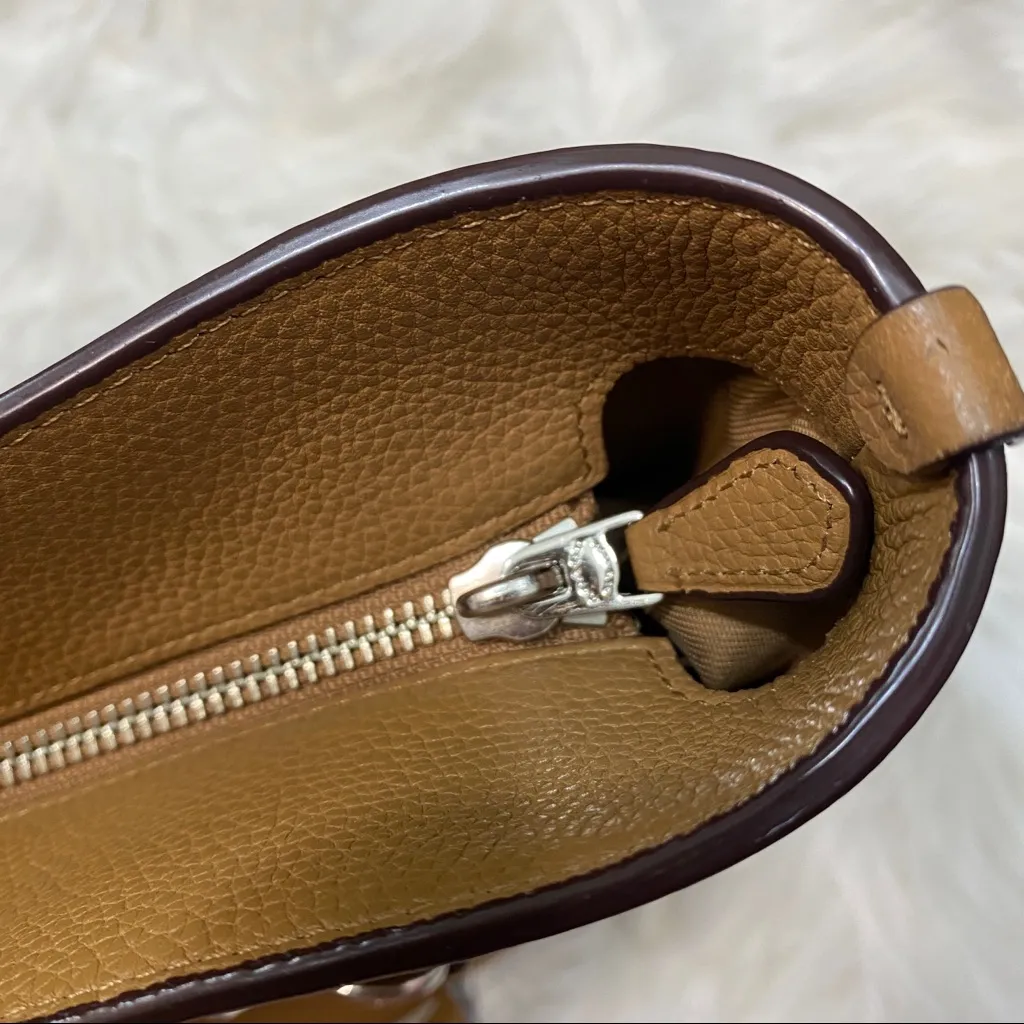 Coach Sophia Pebbled Leather Tote Bag Handbag Purse 36600 - Image 6