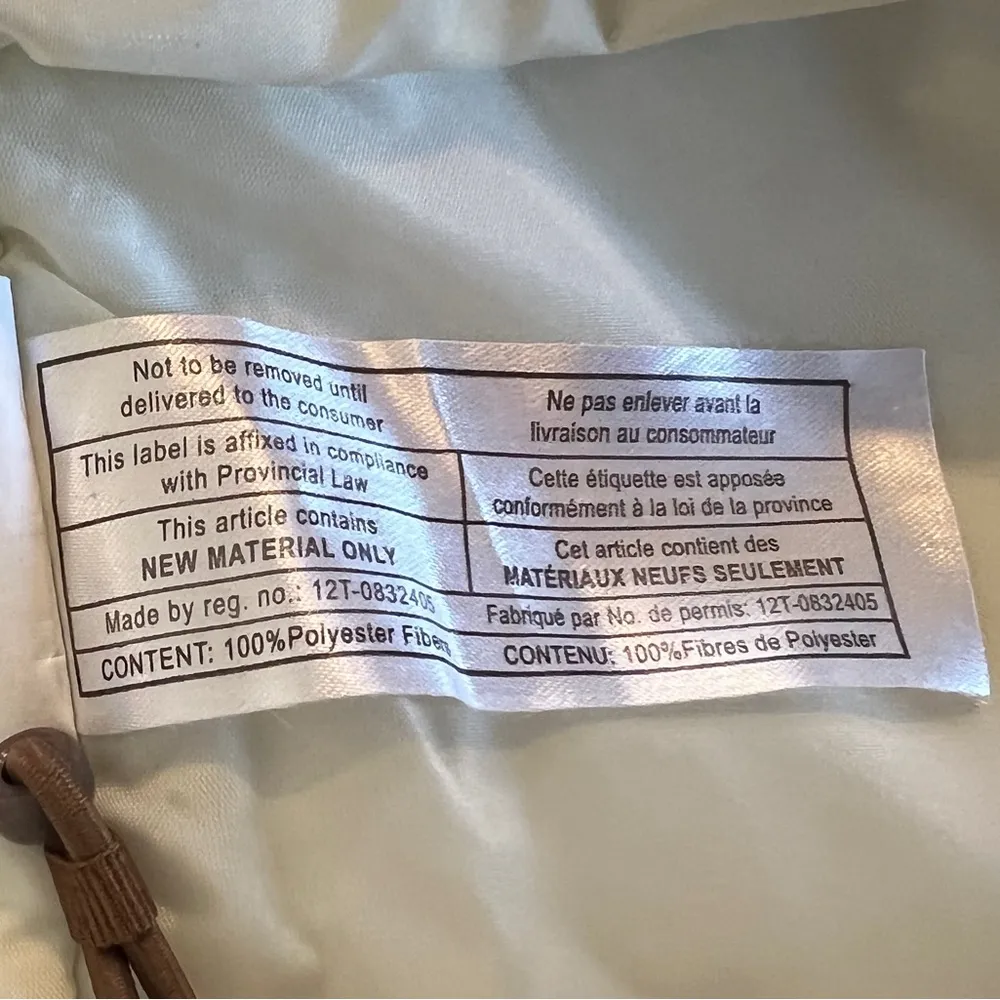 Obermeyer Taylor Cream & Brown insulated Ski/Winter Jacket Juniors 14 - Image 13