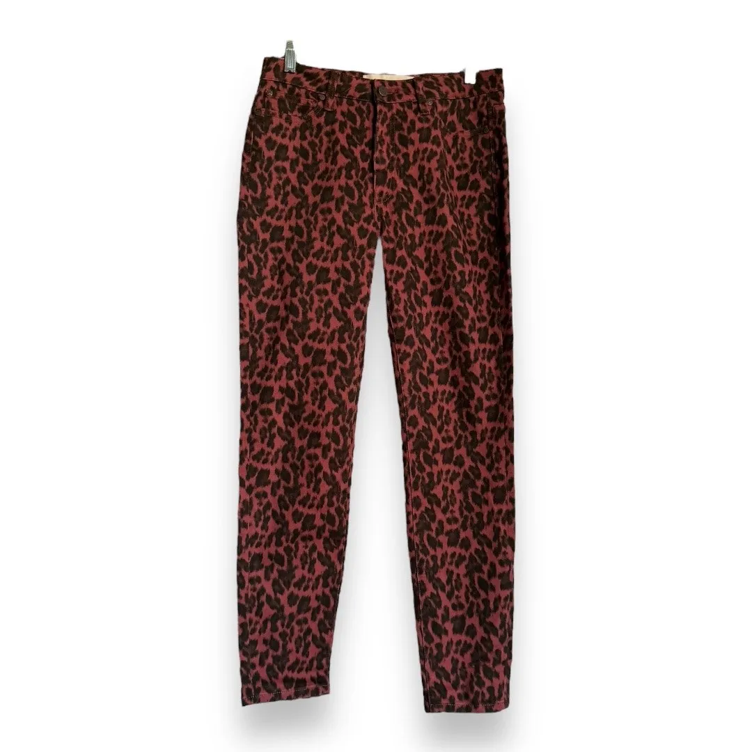 Soft Surroundings Womens Jeans Sz 6 The Ultimate‎ High Rise Leopard Skinny - Image 7