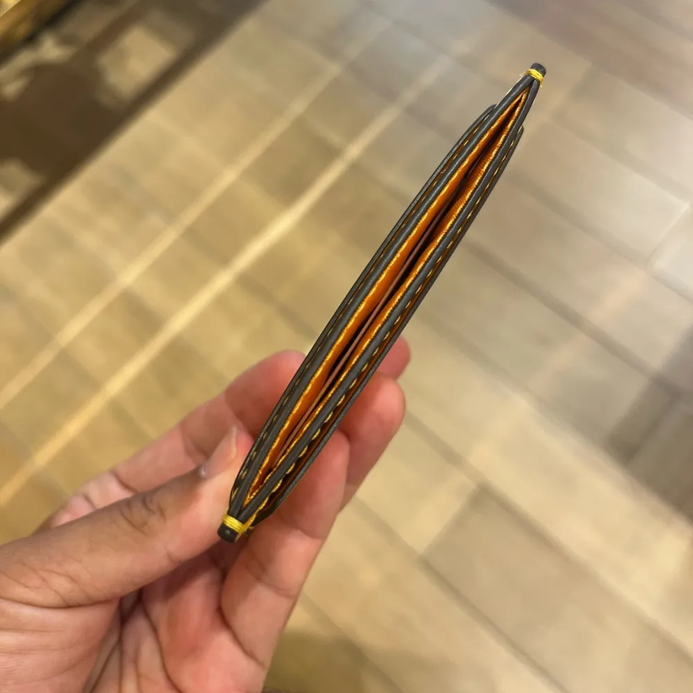 Tory Burch Emerson Slim Card Case Wallet In Bright Squash 139340 - Image 4