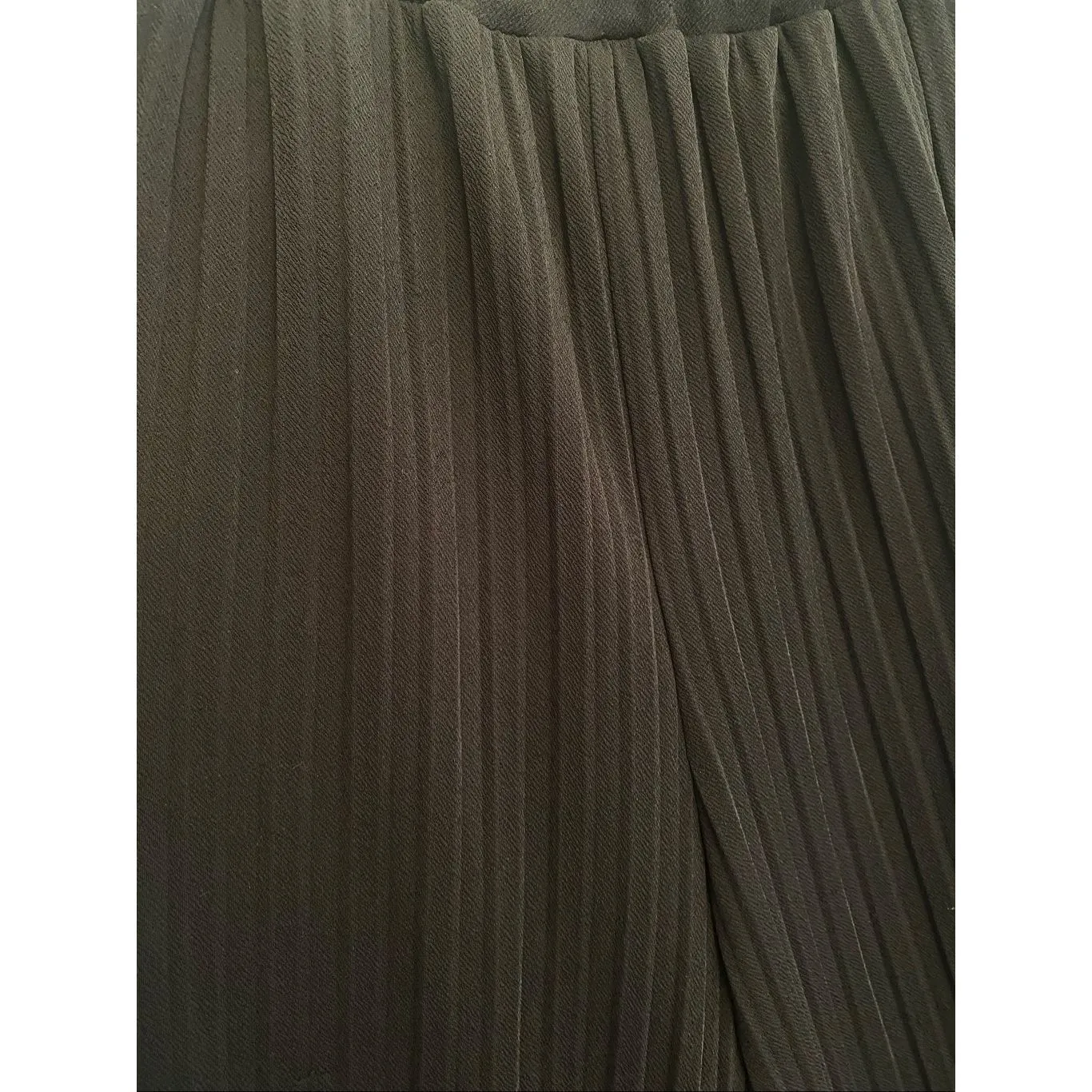 Donna Karan Black Pleated wide leg  Pull On Pants Sz S - Image 6