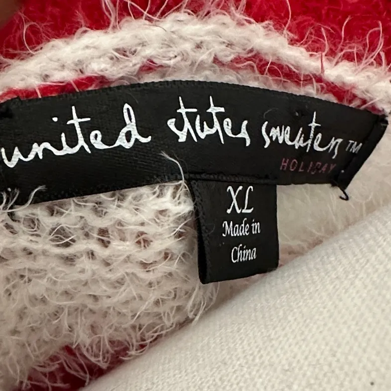 United States Sweaters Festive Llama Crew Neck - Red, Green, White - Image 2