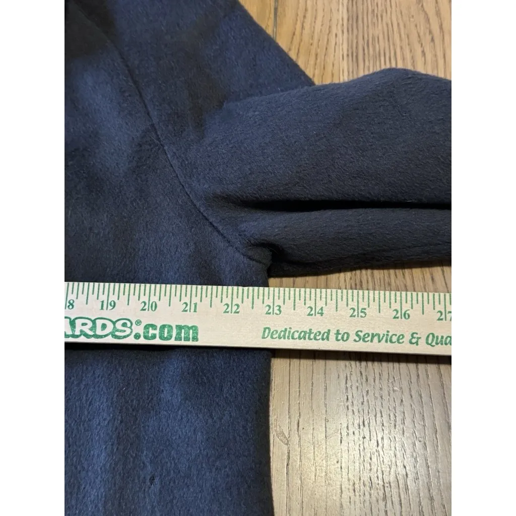 Alorna by Forstmann Long Brown Wool Coat Button Up Made In USA Petite Measured Size undefined - Image 7