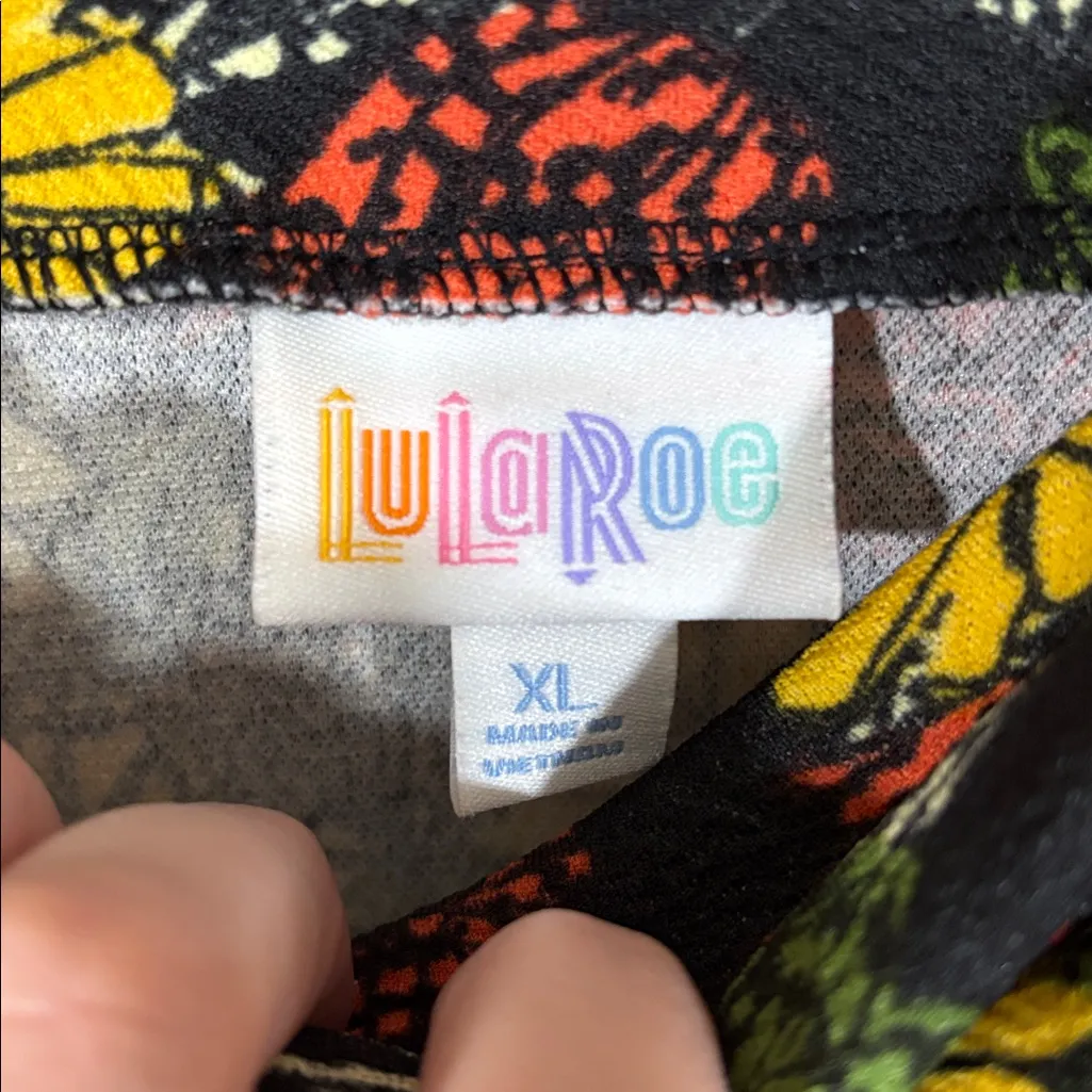 Lularoe Multi Color Floral Print Women's Cassie Pencil Skirt Size XL - Image 4