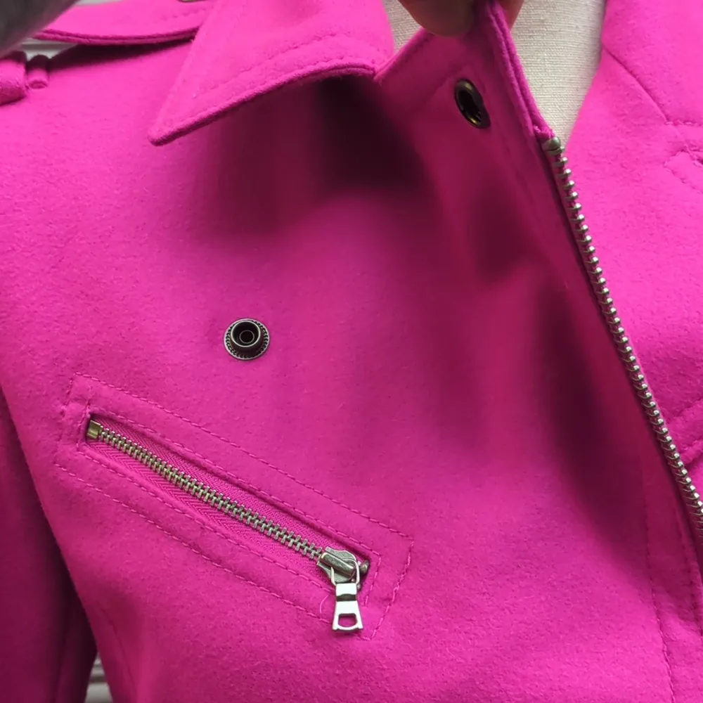 Gap Wool Moto Jacket | Pink Moto Jacket - Image 14