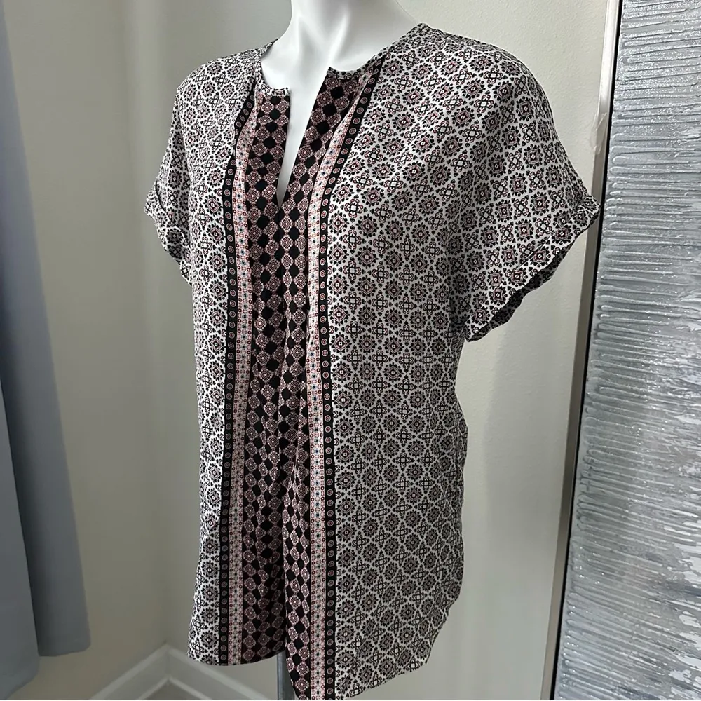 Max Studio Short Sleeve Blouse Size M Women - Image 4