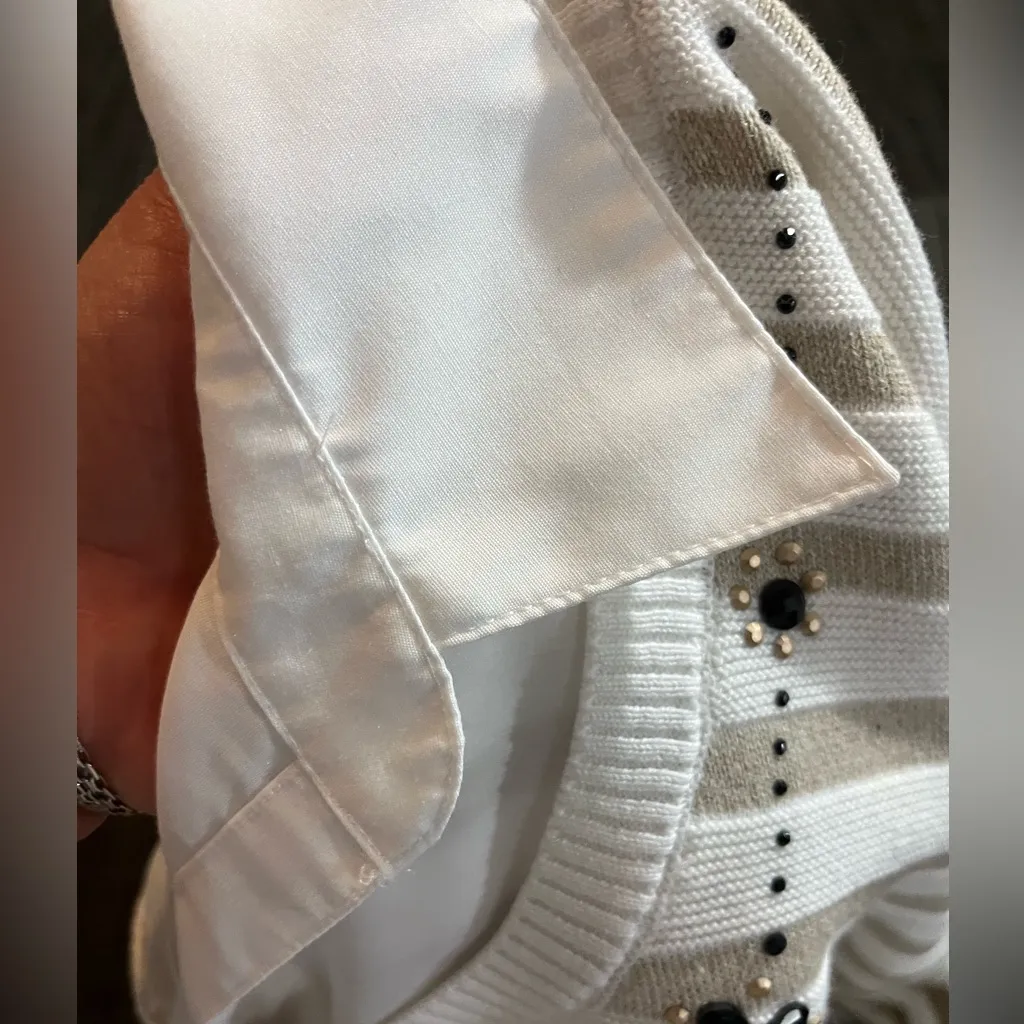 Alfred Dunner
Plus Size 3X Classic Ombre Stripe Two In One Sweater - Image 9